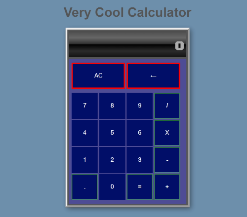 Odin Project Calculator by Cole Pratte