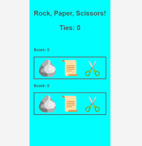 Odin Project Rock Paper Scissors by Cole Pratte
